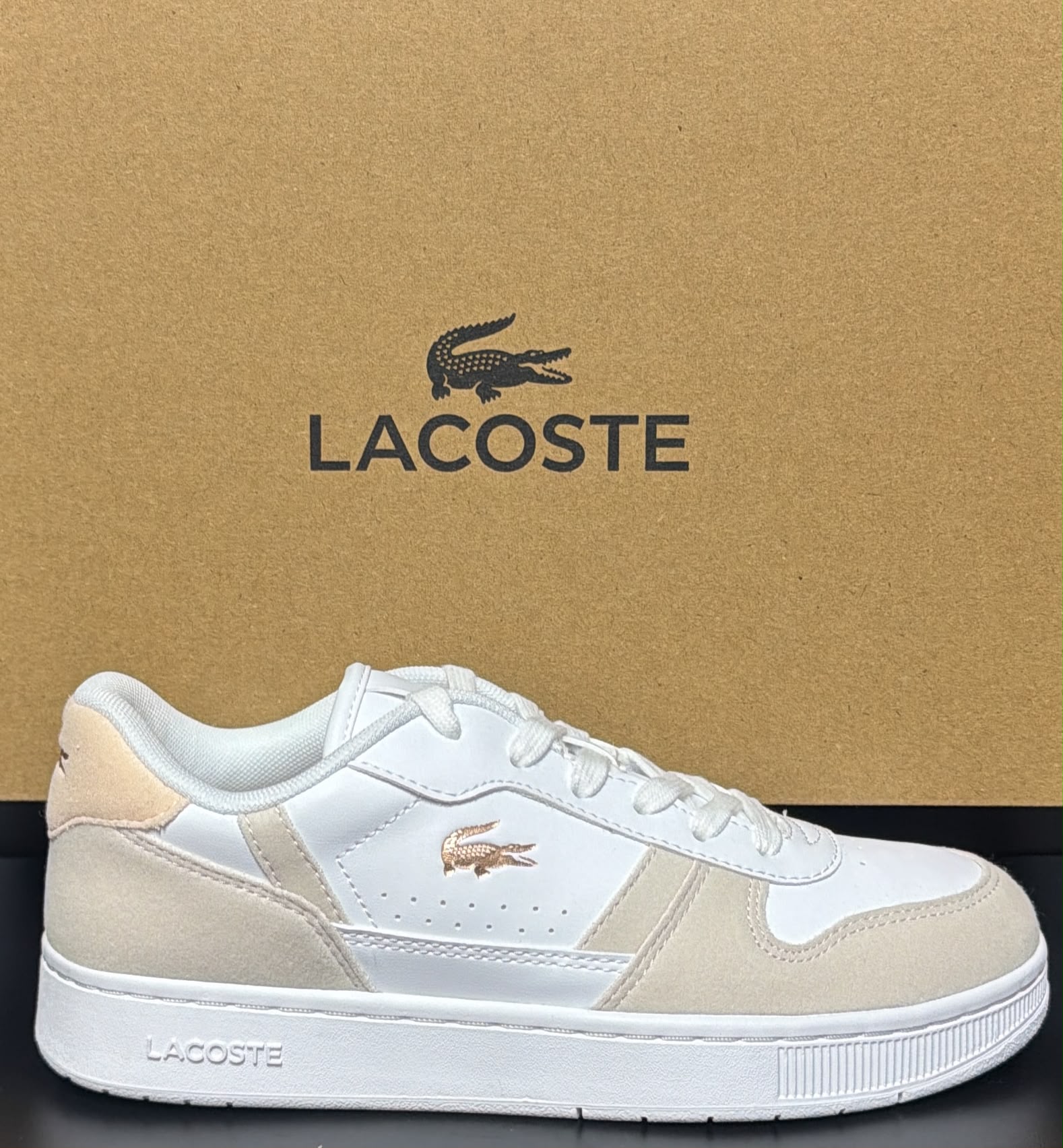 LACOSTE WHITE BEIGE